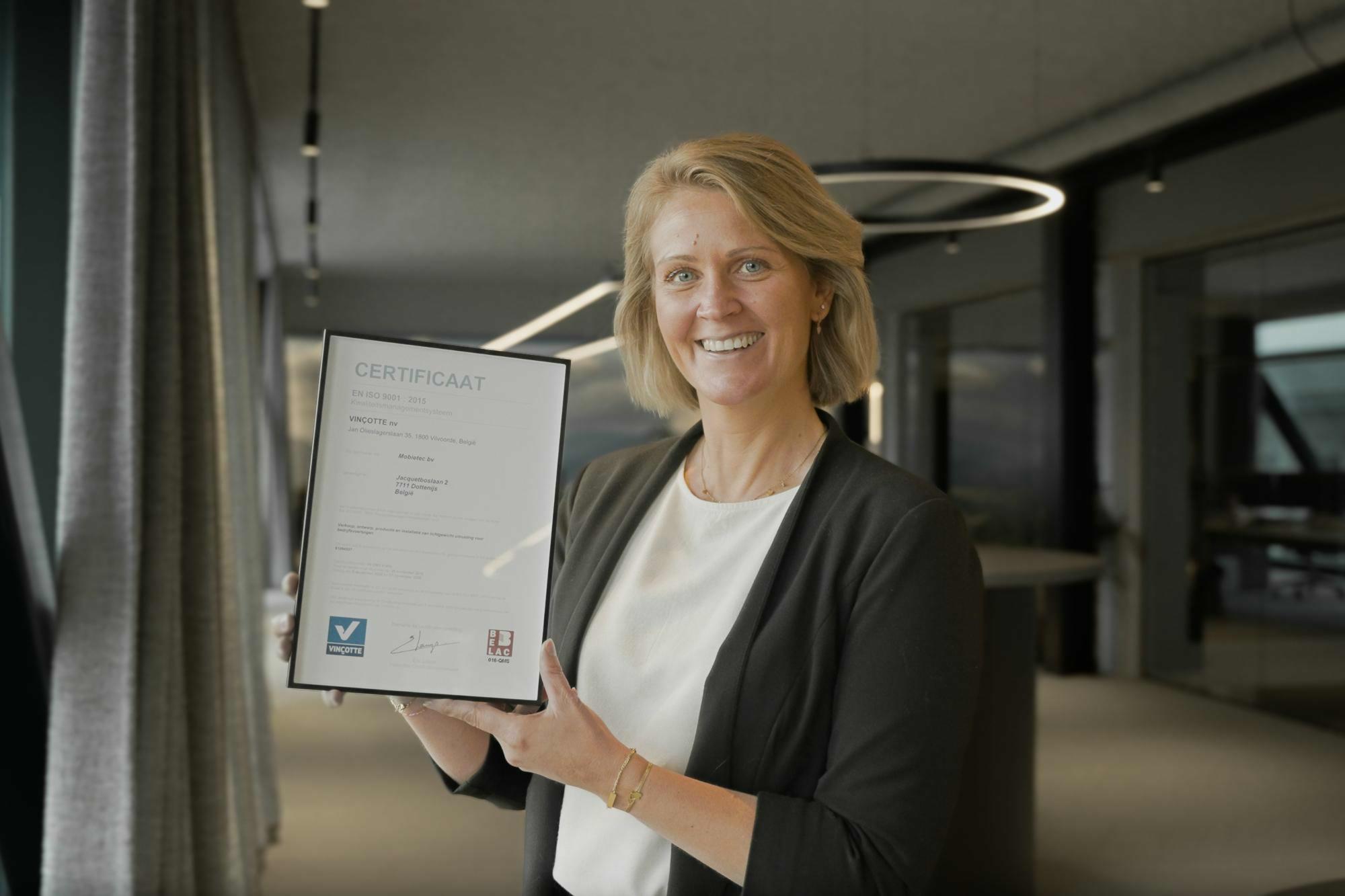 mobietec bevestigt kwaliteitsengagement met ISO-certificering