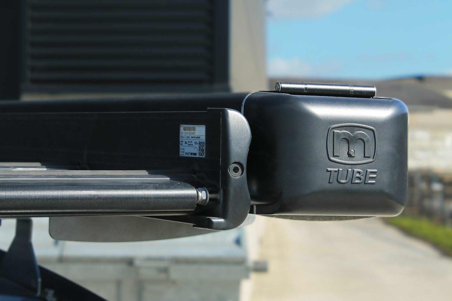 Next to a roof rack